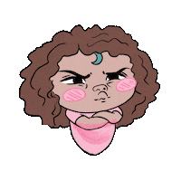 Clarylua angry mad bleh bolada Sticker