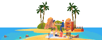 Vacaciones Sticker by Captain Vino