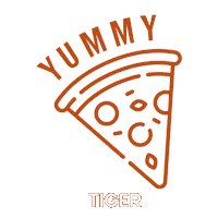 tigerwfp pizza yummy tigerwfp tiger wood fire pizza Sticker