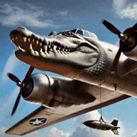 Plane Crocodile GIF