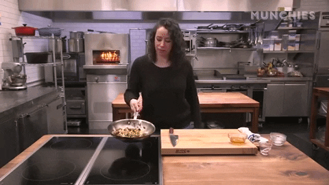 munchies giphygifmaker cooking chef flip GIF