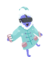 Freezing Virtual Reality Sticker by Codemodeon