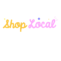 Pink Shop Local Sticker