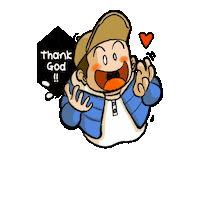 Happy Thank God Sticker by imagery creative - ImersifKu