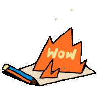Fire Wow Sticker by Made By Radio