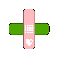 Bandage Plaster Sticker by MartaKaczmarski