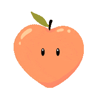 yumeiila love fruit booty peach Sticker