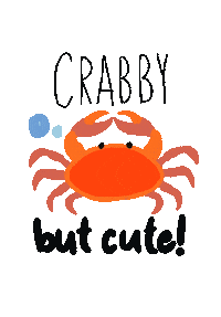 Dog Crab Sticker by Parisian Pet