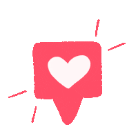 rovinya love heart like post Sticker