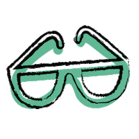 les-semillantes vert lunettes lessemillantes semillantes Sticker
