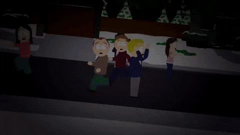 scared car accident GIF by South Park 