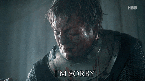 Sorry A Knight Of The Seven Kingdoms GIF by Game of Thrones