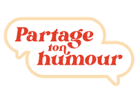 Humour Partage Sticker by Office québécois de la langue française