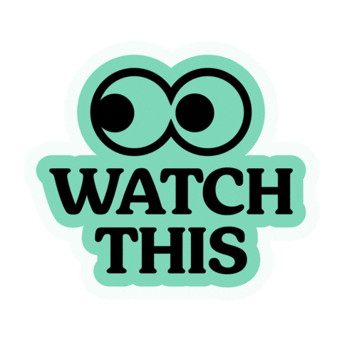 Eyes Watch This Sticker by Drops App