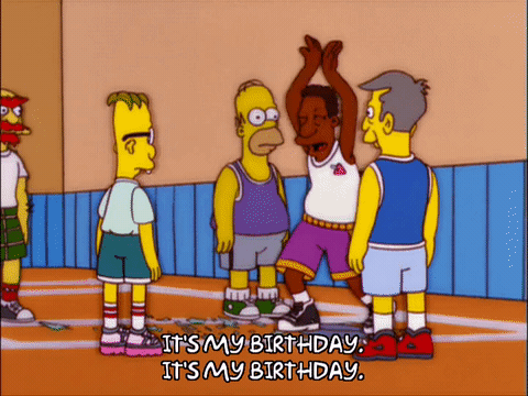 Show Off Happy Birthday GIF by The Simpsons