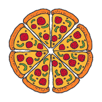Food Pizza Sticker by QUESOS TGT