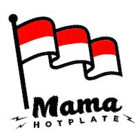 indonesia waving Sticker by Mama Hotplate