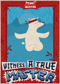 polar bear happiness GIF by Christina Lu