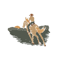 New West Horse Sticker by New West Records