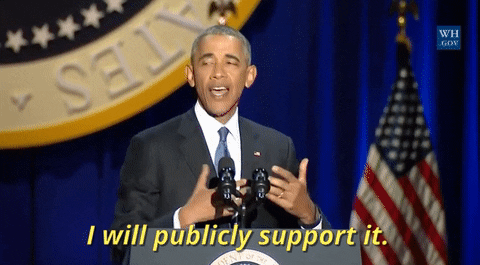 I Will Publicly Support It Barack Obama GIF by Obama
