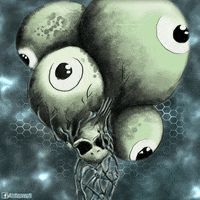 balazsvarga trippy psychedelic space green GIF