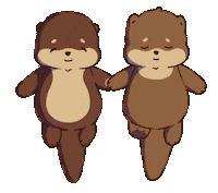 Otter Swimming Sticker by OchiTheOtter