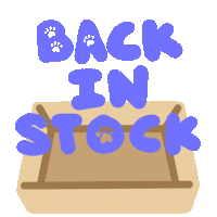 Back In Stock Sticker by The Woof Agency