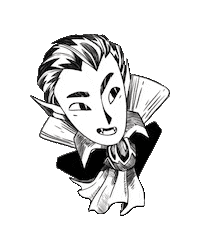 Illustration Blinking Sticker