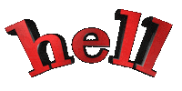 text wordart hell Sticker