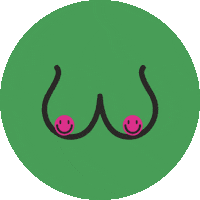 wittytittiescomedy smile comedy green woman Sticker