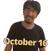 October Sticker