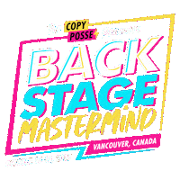 Backstage Sticker by Copy Posse