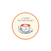 Coffee Kitsune Sticker by Maison Kitsuné