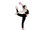boho_stretching boho stretching split flexible Sticker