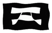 akimbodotblack typography flag type graphicdesign Sticker