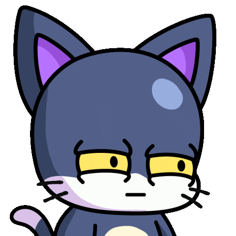 Suspicious Cat Sticker by OOZ&mates