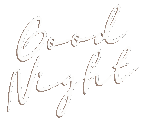 Good Night Lettering Sticker
