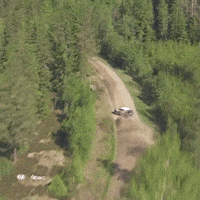 Crashing Car Crash GIF by FIA European Rally Championship