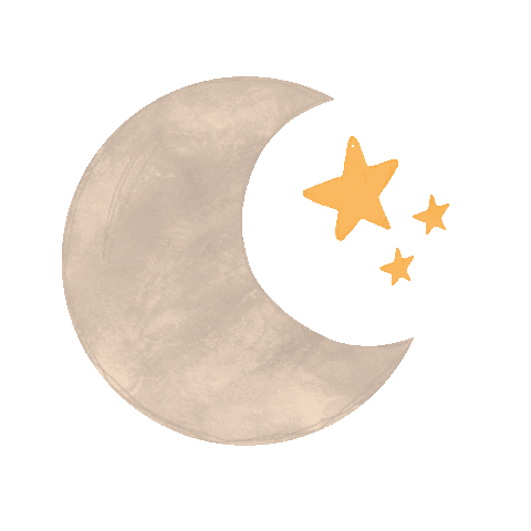 Moon And Stars Halloween Sticker