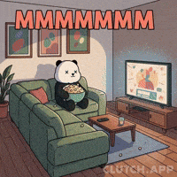 Living Room Popcorn GIF by Kanpai Pandas