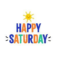 Its Saturday Sticker by Jessica Lau