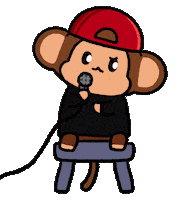 Artist Rap Sticker by Chimpers