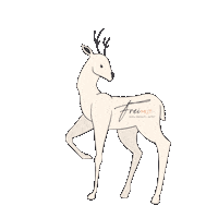Hirsch Ostfriesland Sticker by Katja Freimuth