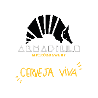 armadillobrewery armadillo armadillobrewery cervejaria Sticker