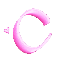 Pink C Sticker