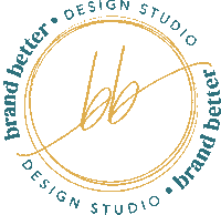 BrandBetterCo logo green yellow branding Sticker