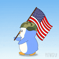 War Usa GIF by Pudgy Penguins
