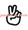 peace & love Sticker by Quanticlo