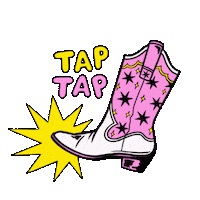 fionaamcdonnell cowboy taphere taptap cowboyboot Sticker