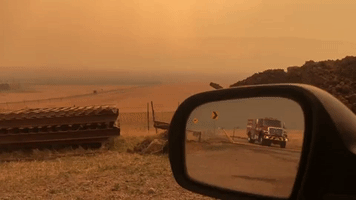 New Mexico Landscape Shrouded in Orange Haze as Wildfires Spread to 370 Square Miles